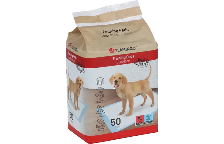 Flamingo Training Pads White L - хигиенни подложки за кучета  90 / 60 см