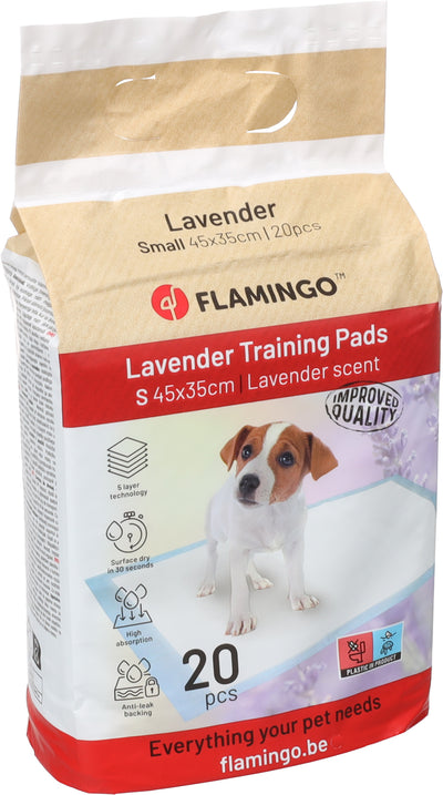Flamingo Training Pads Lavender М - хигиенни подложки за кучета с аромат на лавандула 60 / 45 см, 20 бр