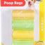 Flamingo Poop Bag Basic Lemon Yellow - хигиенни пликчета с аромат на лимон, 8 ролки по 15 броя