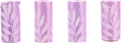 FLAMINGO Poop Bag Basic With Lavender - хигиенни пликчета с аромат на лавандула, 4 ролки по 15 броя