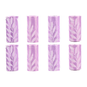 FLAMINGO Poop Bag Basic With Lavender - хигиенни пликчета с аромат на лавандула, 8 ролки по 15 броя