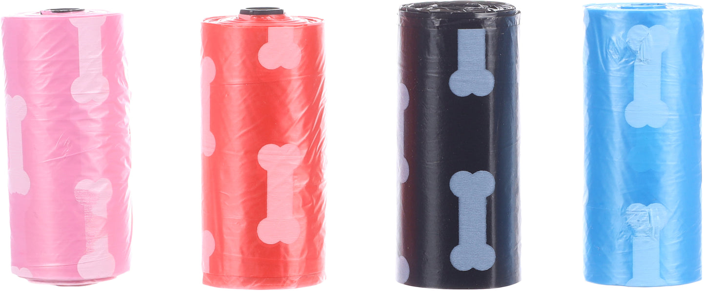 Flamingo Poop Bags Basic - хигиенни пликчета 8 ролки по 15 пликчета