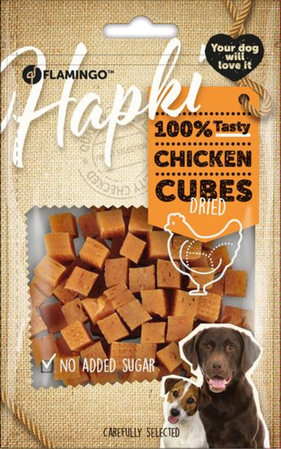 Flamingo Hapki Chicken Cubes - лакомство за куче с пилешко месо 85 гр
