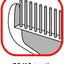 Flamingo Comb Double Sided Comfort - двустранен гребен за дълга козина 19 см