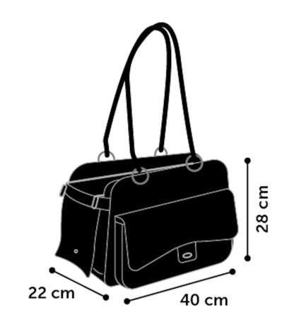Flamingo Carrying Bag Gigi Black - транспортна чанта 40/22/28cм.