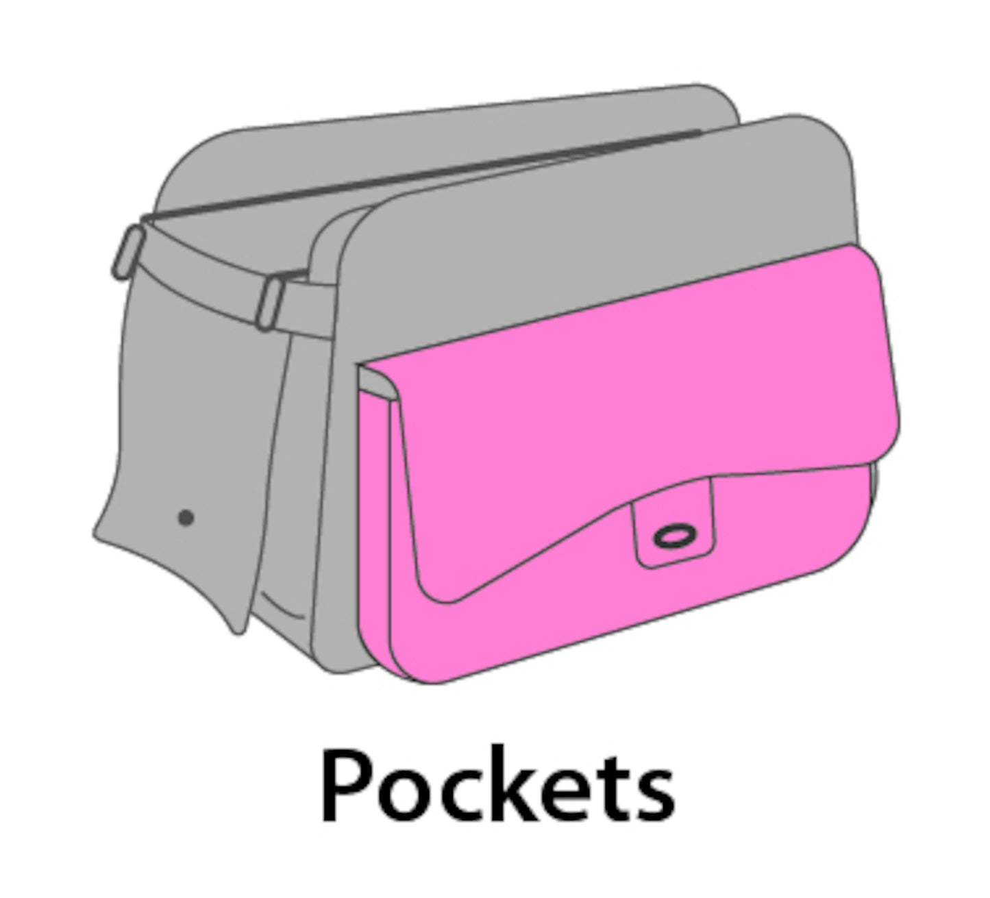 Flamingo Carrying Bag Gigi Black - транспортна чанта 40/22/28cм.