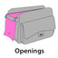 Flamingo Carrying Bag Gigi Black - транспортна чанта 40/22/28cм.