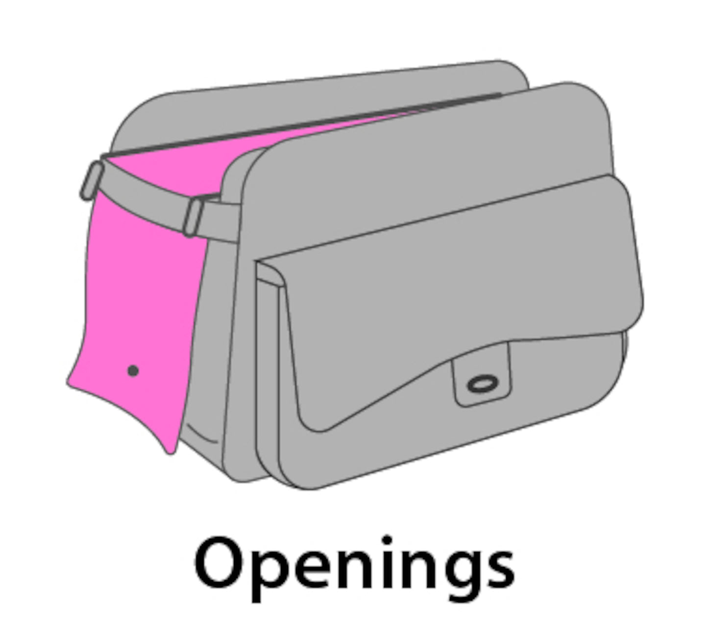 Flamingo Carrying Bag Gigi Black - транспортна чанта 40/22/28cм.