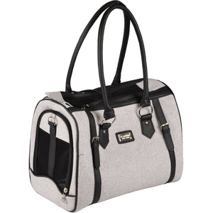 Flamingo Carryng Bag Tatjana Light Grey - чанта от плат за кучета, светлосив 37 / 24 / 31 см