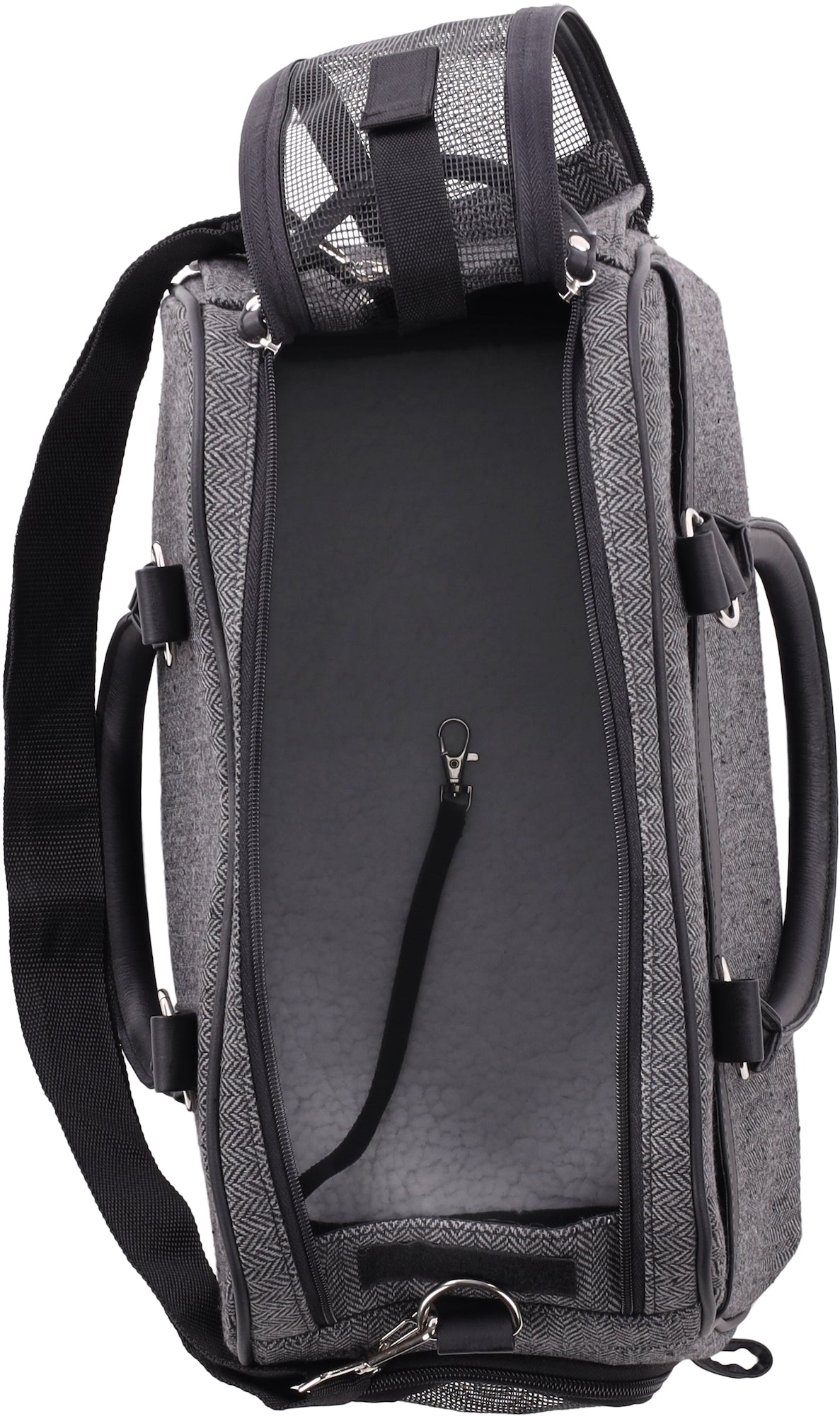 Flamingo Carrying Bag Justine Dark grey - чанта от плат за кучета, тъмносив 44 / 23 / 32 см