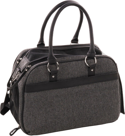 Flamingo Carrying Bag Justine Dark grey - чанта от плат за кучета, тъмносив 44 / 23 / 32 см