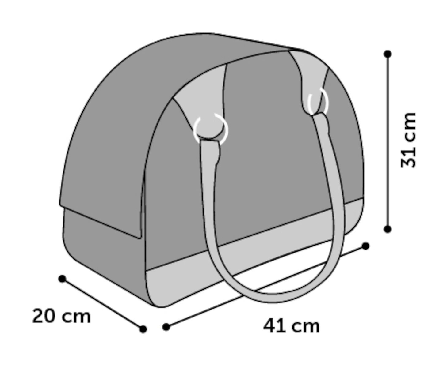 Flamingo Carrying Bag Chloe 1 - чанта от плат за кучета 41 / 20 / 31 см