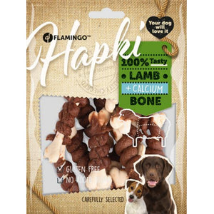 Flamingo Hapki Calcium Bone with Lamb - лакомство за куче с агнешко месо 150 гр