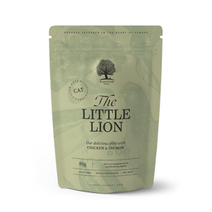 Essential The Little Lion - пауч за подрастващи котенца с пилешки филенца и сьомга 85 гр