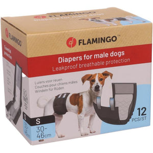Flamingo Diaper Male Dipy S - хигиенни гащи за мъжки кучета 30 - 46 см