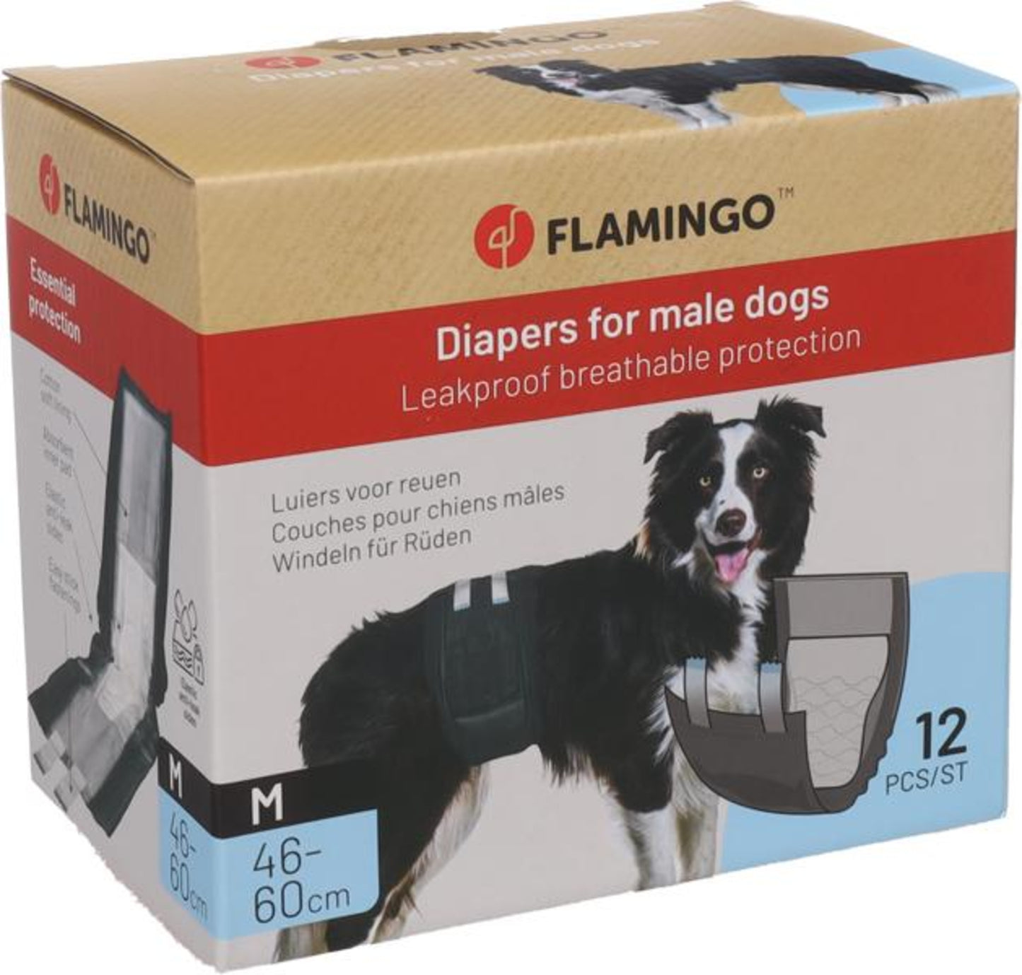 Flamingo Diaper Male Dipy - хигиенни гащи за мъжки кучета