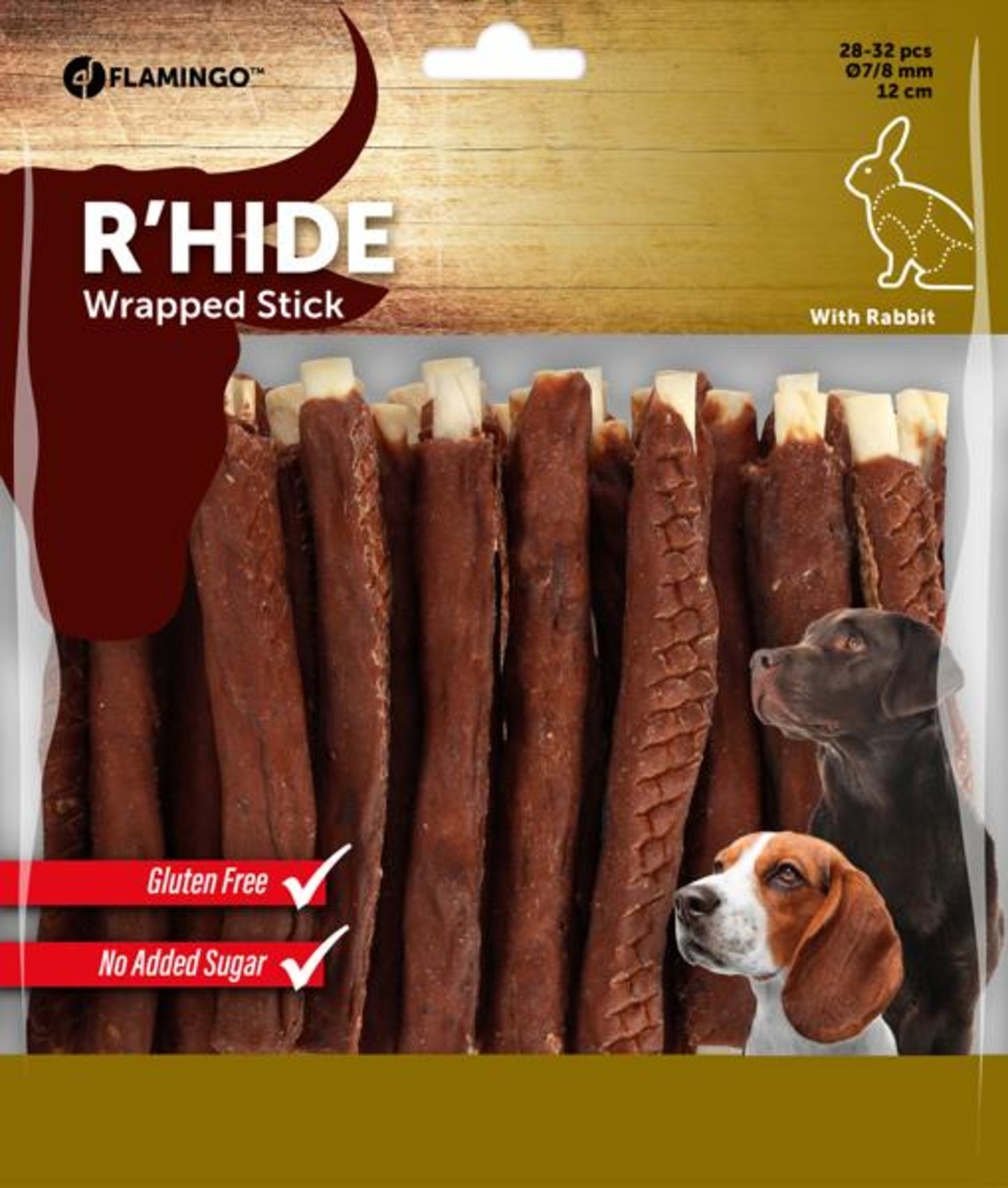 Flamingo RHide Stick with Rabbit - солети със заешко месо 350 гр