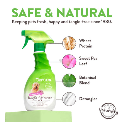 TropiClean Sweet Pea Tangle Remover - спрей за разресване 473 мл