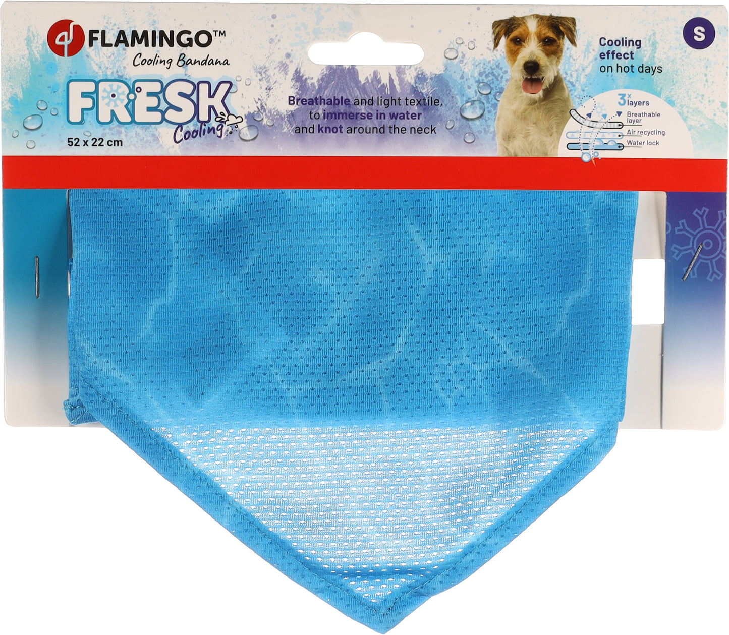 Flamingo Fresk Inou S - охлаждаща бандана за куче 52 / 22 см.