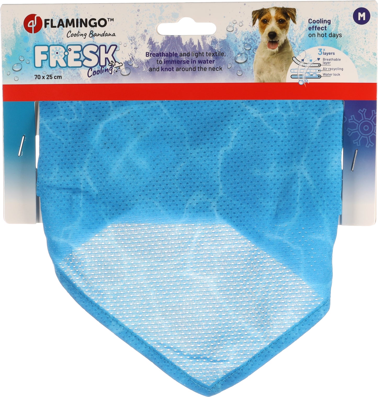 Flamingo Fresk Inou M - охлаждаща бандана за куче 70 / 25 см.