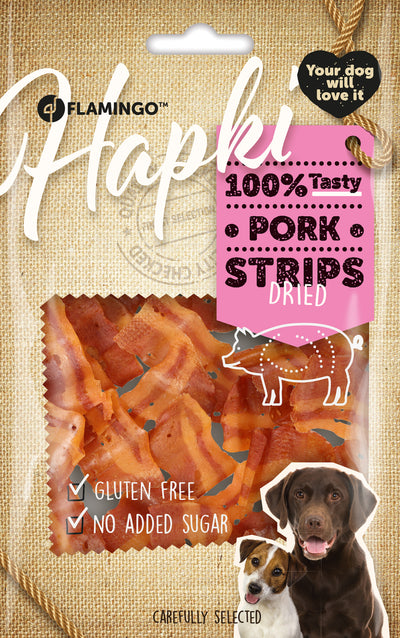 Flamingo Hapki Bacon Strips - лакомство за куче с бекон 50 гр