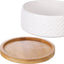 Flamingo Feeding and drinking bowl Bianco Round - керамична купичка за храна и вода 990 мл, бяла