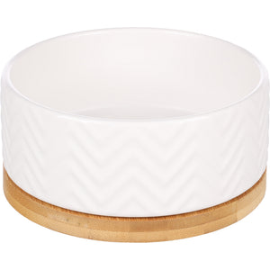 Flamingo Feeding and Drinking Bowl Round - керамична купичка за храна и вода 990 мл