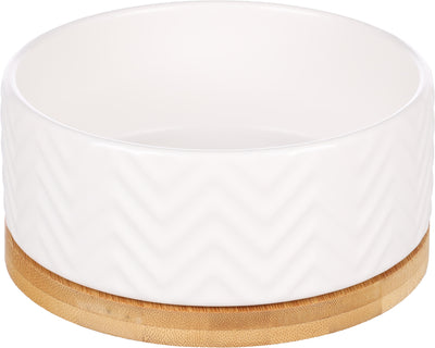 Flamingo Feeding and Drinking Bowl Round - керамична купичка за храна и вода 990 мл