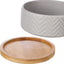 Flamingo Feeding and drinking bowl Bianco Round - керамична купичка за храна и вода 990 мл, бяла