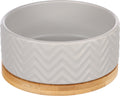 Flamingo Feeding and drinking bowl Bianco Round - керамична купичка за храна и вода 990 мл, бяла