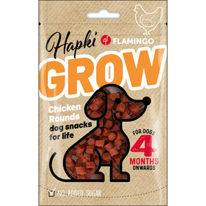 Flamingo Hapki Grow Rounds with Chicken - лакомство за кученца с пилешко месо 85 гр