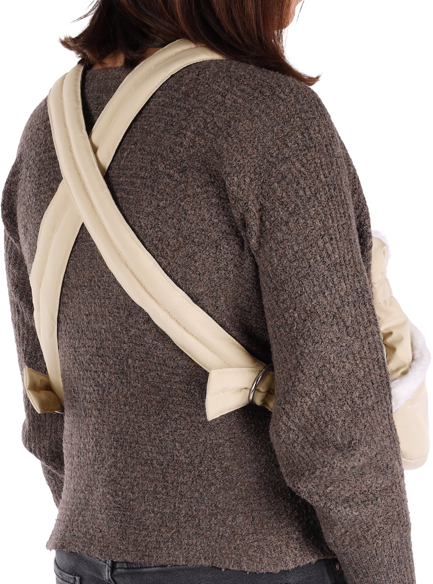 Flamingo Front carrier Cuddi Beige - мека транспортна чанта 32 / 22 / 25 см
