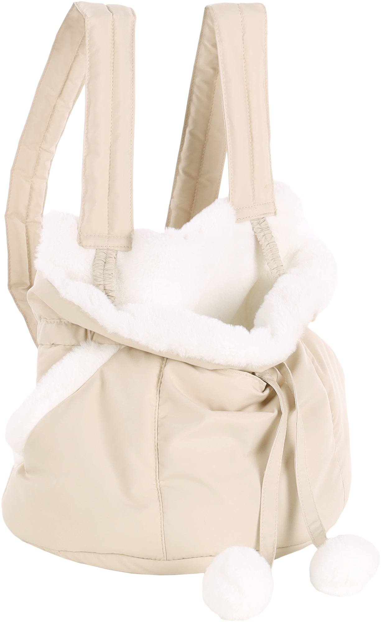 Flamingo Front carrier Cuddi Beige - мека транспортна чанта 32 / 22 / 25 см