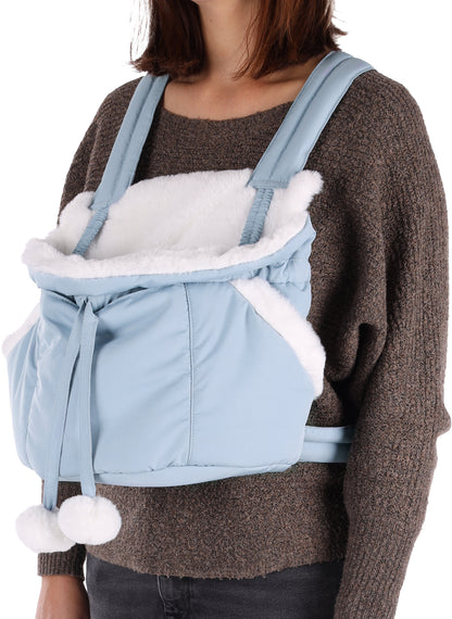 Flamingo Front carrier Cuddi Blue - мека транспортна чанта 32 / 22 / 25 см