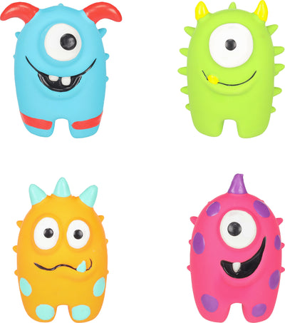Flamingo Toy Bibber Monster - играчка за куче 9 см, различни цветове