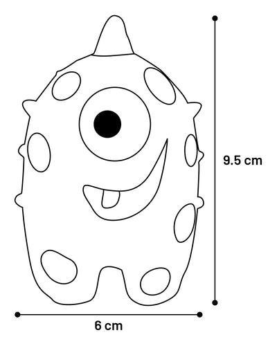 Flamingo Toy Bibber Monster - играчка за куче 9 см, различни цветове