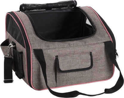 Flamingo Car Seat Puppy Xenophon Taupe - чанта от плат за кучета 44 / 37.5 / 29.5 см