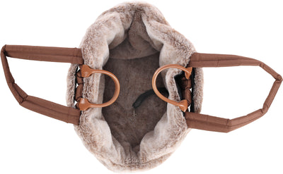 Flamingo Carrying Bag Tuke - луксозна мека чанта, кафяв