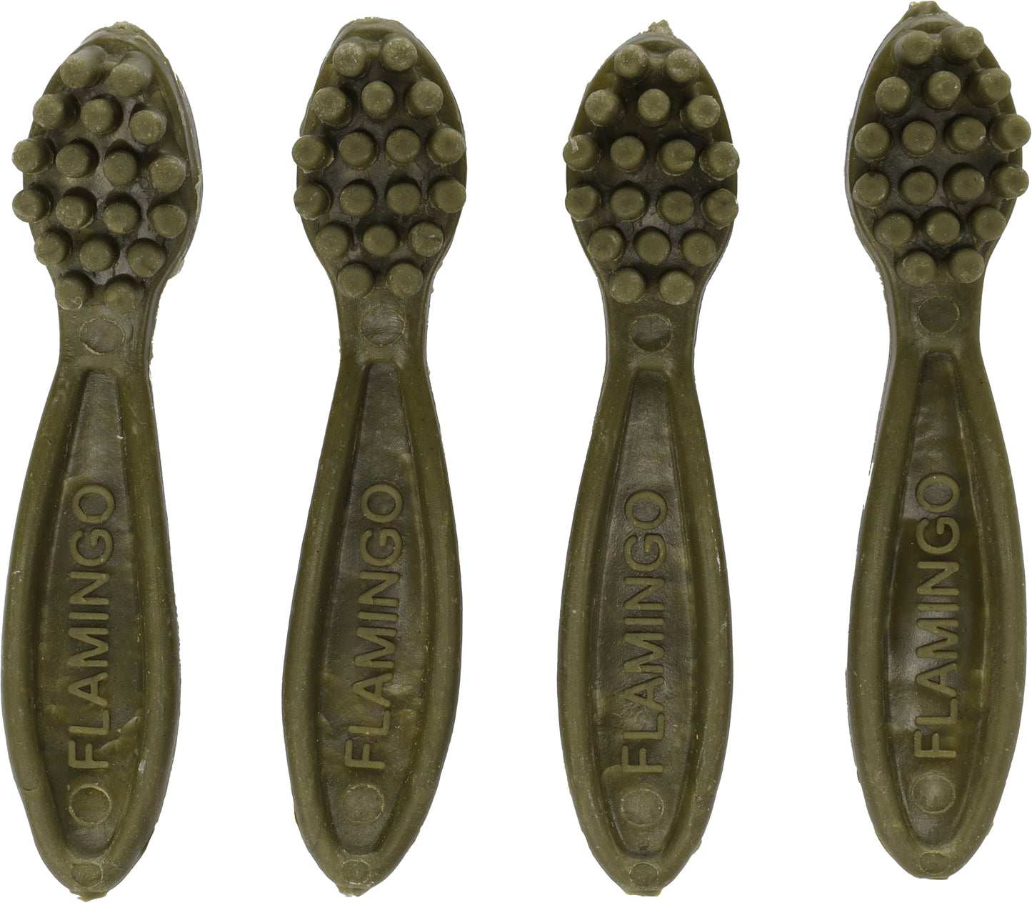 Flamingo Veggie Toothbrush with Apple - лакомство за куче с ябълка 12,5 см, 4 бр, 150 гр