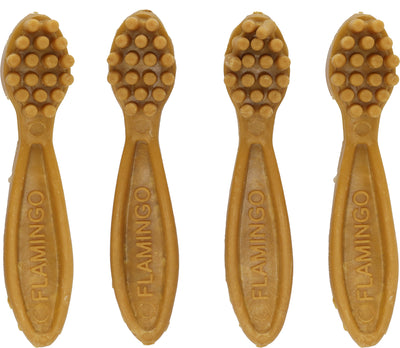 Flamingo Veggie Toothbrush with Pine Apple - лакомство за куче с ананас 12,5 см, 4 бр, 150 гр
