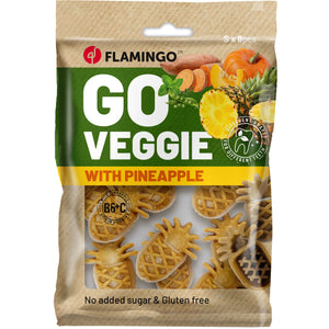 Flamingo Veggie Pine Apple S - лакомство за куче с ананас 8 бр, 120 гр