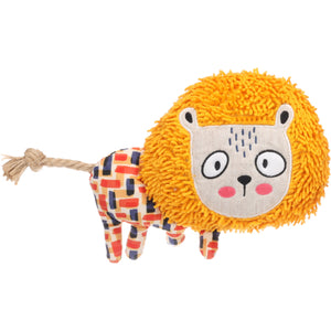 Flamingo Toy Saffia Lion with Rope Ochre - плюшена играчка 22 / 6 / 18 см