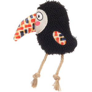 Flamingo Toy Saffia Bird with Rope - плюшена играчка 22,5 / 6,5 / 17 см