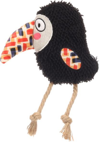 Flamingo Toy Saffia Bird with Rope - плюшена играчка 22,5 / 6,5 / 17 см
