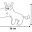 Flamingo Toy Saffia Hippopotamus with Rope - плюшена играчка 28 / 6 / 20 см