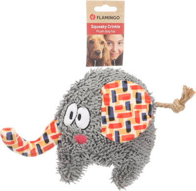 Flamingo Toy Saffia Elephant with Rope - плюшена играчка 24 / 7,5 / 17 см