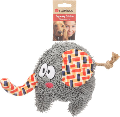 Flamingo Toy Saffia Elephant with Rope - плюшена играчка 24 / 7,5 / 17 см