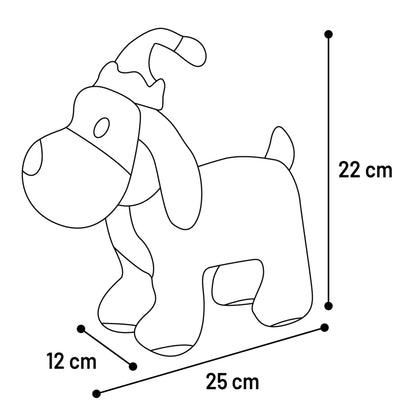 Flamingo Christmas Toy Aviana Dog - плюшена играчка 12 / 25 / 22 см