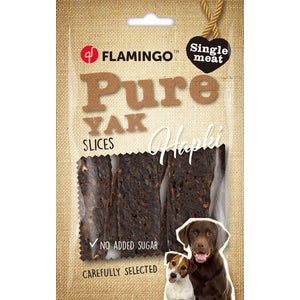 Flamingo Snacks Hapki Pure Slices with Yak - лакомство за куче с як 85 гр