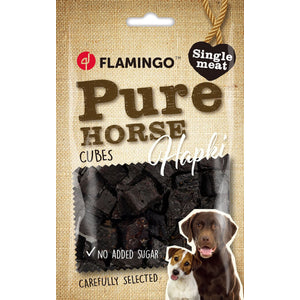 Flamingo Snacks Hapki Pure Cubes with Horse - лакомство за куче с конско 85 гр